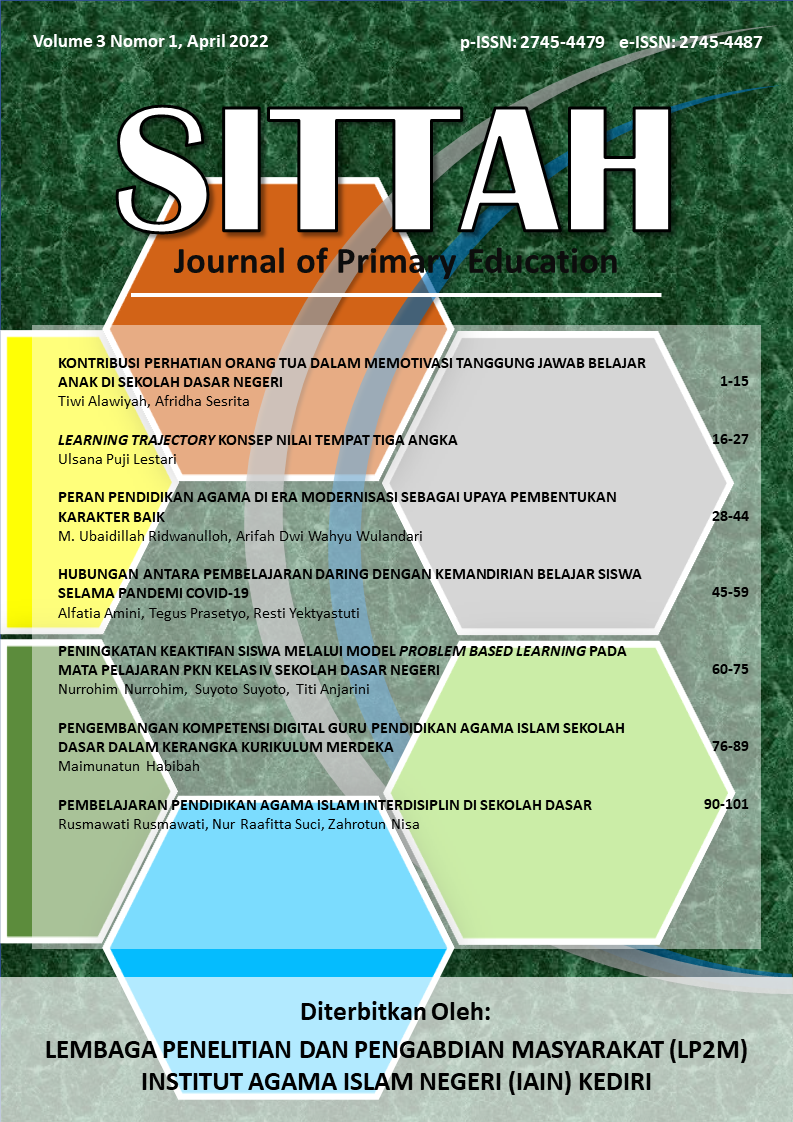 					View Vol. 3 No. 1 (2022): SITTAH: Journal of Primary Education
				