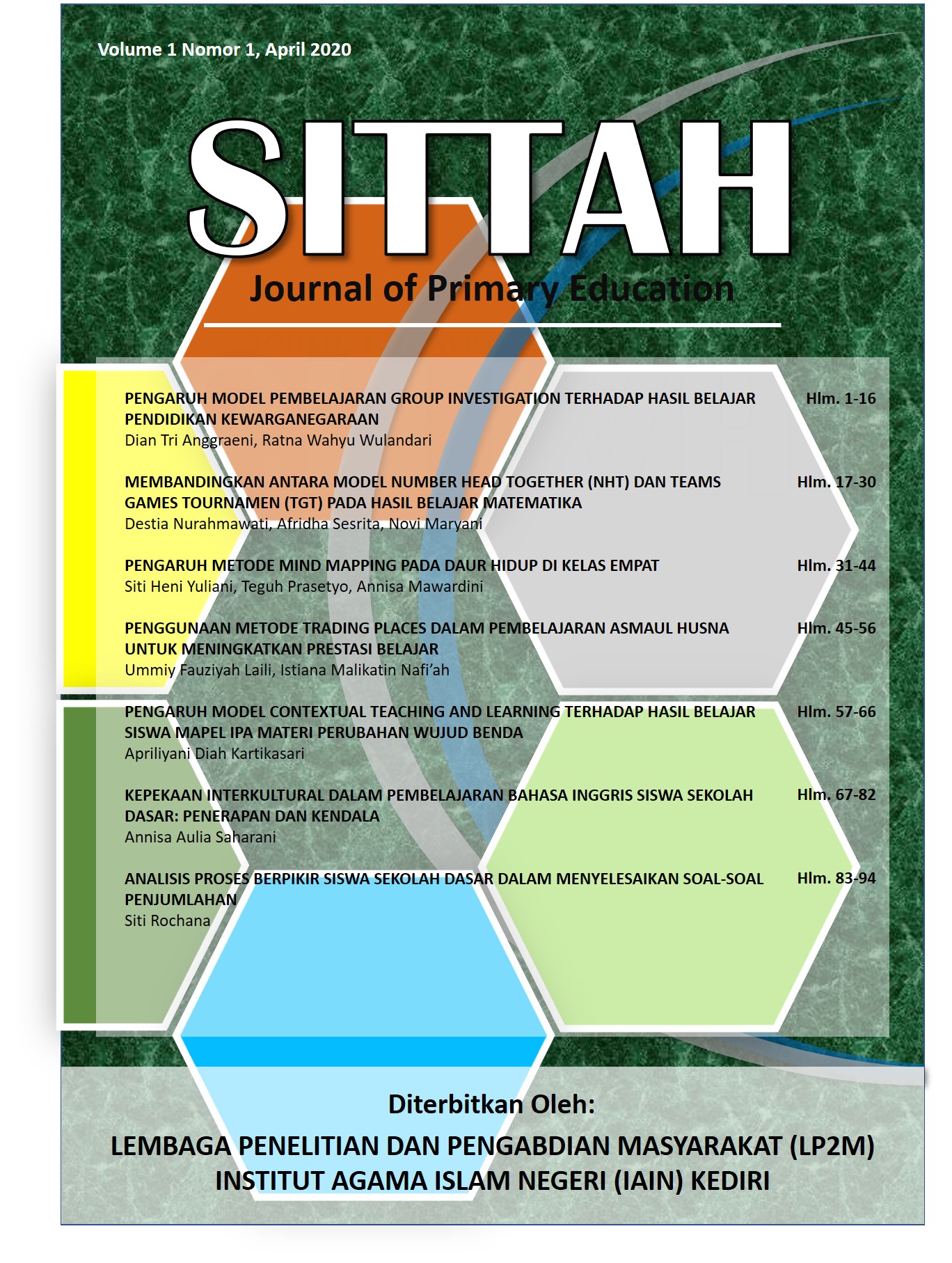 					View Vol. 1 No. 1 (2020): SITTAH: Journal of Primary Education
				