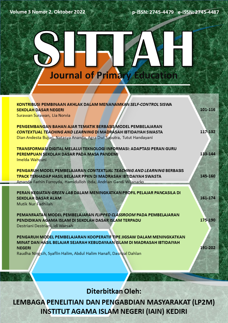 					View Vol. 3 No. 2 (2022): SITTAH: Journal of Primary Education
				